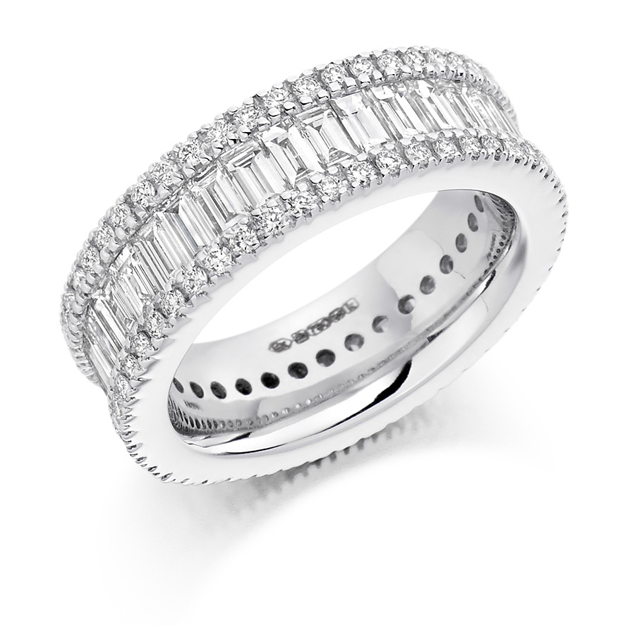 Fet1298 Wedding Eternity Diamond Ring 